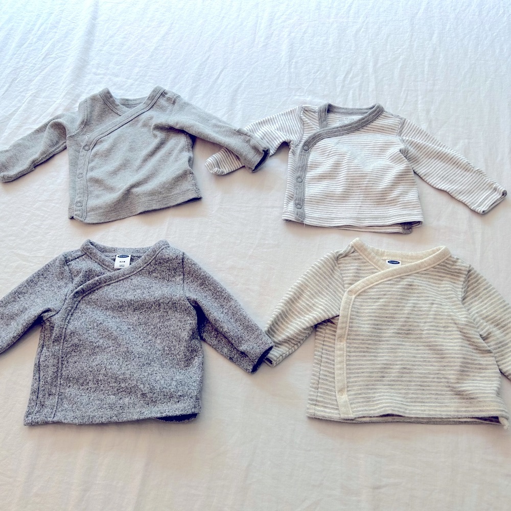 4 baby kimono tops
